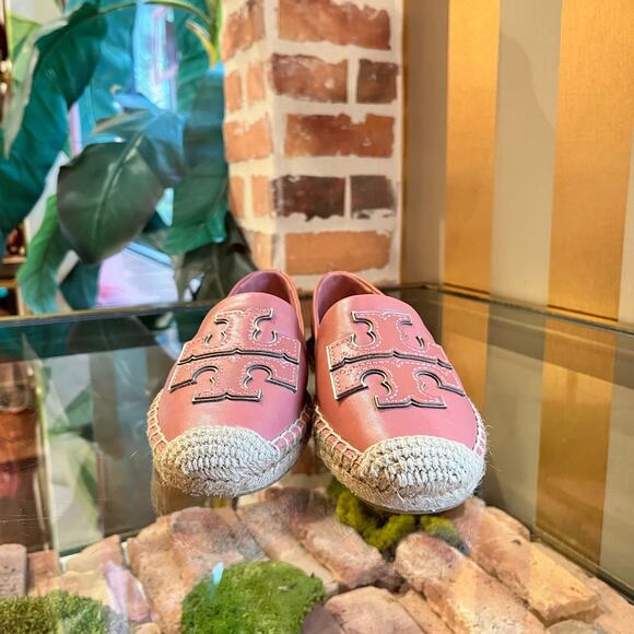 TORY BURCH Ines Leather Espadrilles SZ6 - Picture 3 of 6